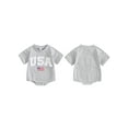 thumbnail image 3 of 4th of July Baby Rompers Infant Girls Boys Fuzzy Letter Flag Embroidery Crew Neck Short Sleeve Bodysuits Summer Jumpsuits, 3 of 10