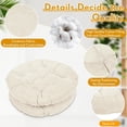 thumbnail image 4 of 4 Pcs Floor Pillows Cushions 22 x 22 Inch Round Square Large Meditation Floor Pillow for Adults Meditation Cushion for Seating Gift Christmas(Beige,Round), 4 of 6
