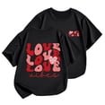 thumbnail image 1 of TZEWGL Tops For Infnat Short Sleeve Printed Round Neck Clothing For Infnants size 7-8T, 1 of 4