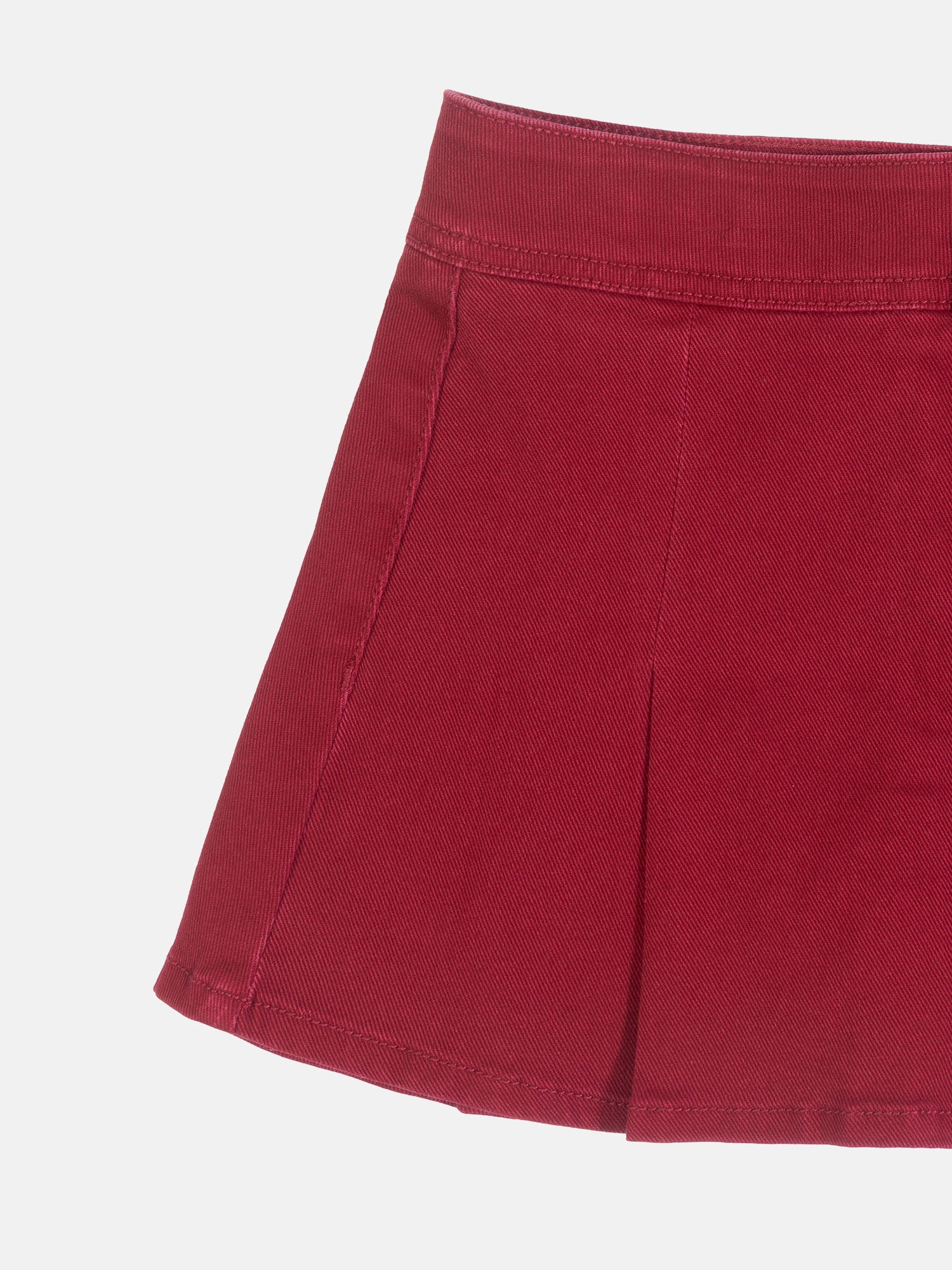 Wonder Nation Girls Denim Pleated Skirt, Sizes 4-18 & Plus