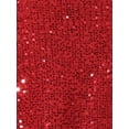 thumbnail image 5 of DARING DIVA Women's Costume Sequin Clubwear Blouses T-Shirts M Red, 5 of 6