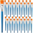 thumbnail image 1 of 0.78 inch Flat Paint Brushes for Acrylic Painting, 32 Pieces Large Acrylic Paint Brushes Bulk for Acrylic, Watercolor, Oil, Crafts, Face Body Art, 1 of 5