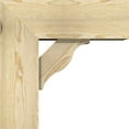 thumbnail image 3 of Ekena Millwork 8"W x 20"D x 20"H Funston Block Rough Sawn Bracket w/ Offset Brace, Douglas Fir, 3 of 25