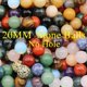 thumbnail image 4 of Cuentas redondas de labradorita de 20 mm para hacer joyas por uno mismo, sin agujeros perforados, sueltas, con energía curativa, bonitas bolas de cristal de piedra, 4 of 5