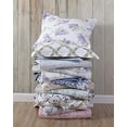thumbnail image 2 of Laura Ashley Blue Reversible Floral Quilt Set, Twin, Mia, 2 of 14