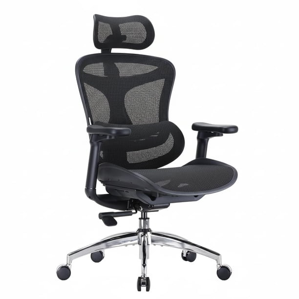 Yeshouse Silla de oficina ergonómica Doro c300, grande y alta con respaldo ajustable, reposabrazos 3D y soporte lumbar dinámico, de malla, ideal para oficina en casa