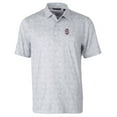thumbnail image 2 of Men's Cutter & Buck Gray Southern Illinois Salukis Pike Constellation Stretch Polo, 2 of 3