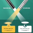 thumbnail image 3 of USB Rechargeable Medical Pen Light with Pupillometer LED Warm Light/White Light Pen Light for Nurse Doctor Gift, 3 of 5