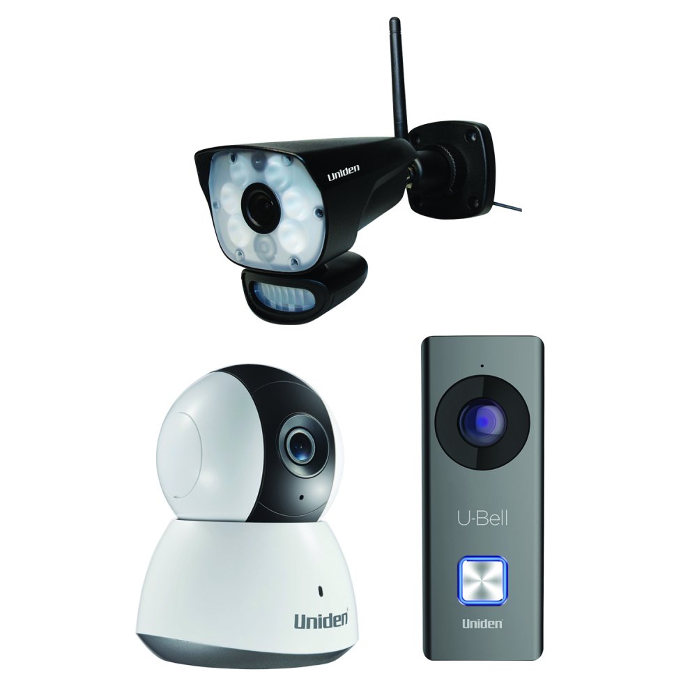 Uniden DB1 UBell Wireless Video Doorbell, Guardian LIGHTCAM35HD Stand