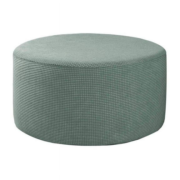 Stretch Ottoman Cover Storage Stool Furniture Protector slipcover Large Size - Green