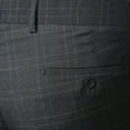 thumbnail image 7 of The ALDO Slim Fit Charcoal &amp; Blue/Orange 2pc Plaid Suit~42S/36W, 7 of 7