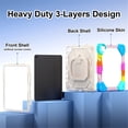 thumbnail image 3 of Heavy Duty Shockproof Case for iPad Air 11 2026,Anti drop silicone+PC Layer Protective Case 360 ° Rotating Square Handle Stand With Shoulder Strap,Colorful,For iPad Air 11 2026, 3 of 8