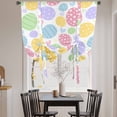 thumbnail image 3 of Easter Eggs Balloon Curtains for Bedroom/Front Door/Bathroom, Cute Colorful Spring Love Country Tie Up Curtains 63 Inch Length Light Filtering Kitchen Curtains Shades for Windows 46"x63", 3 of 8