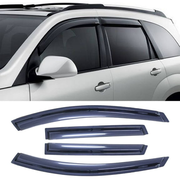 Tuqiang Window Visors Out-Channel for 2009-2013 Nissan Rogue 2014-2015 Rogue Select Black 4PCS