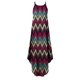 thumbnail image 4 of Vestido de verano para mujer, informal, sin mangas, cuello halter, tirantes, falda, abertura, maxivestido estampado Pompotops  ghjkhdj2424, 4 of 4