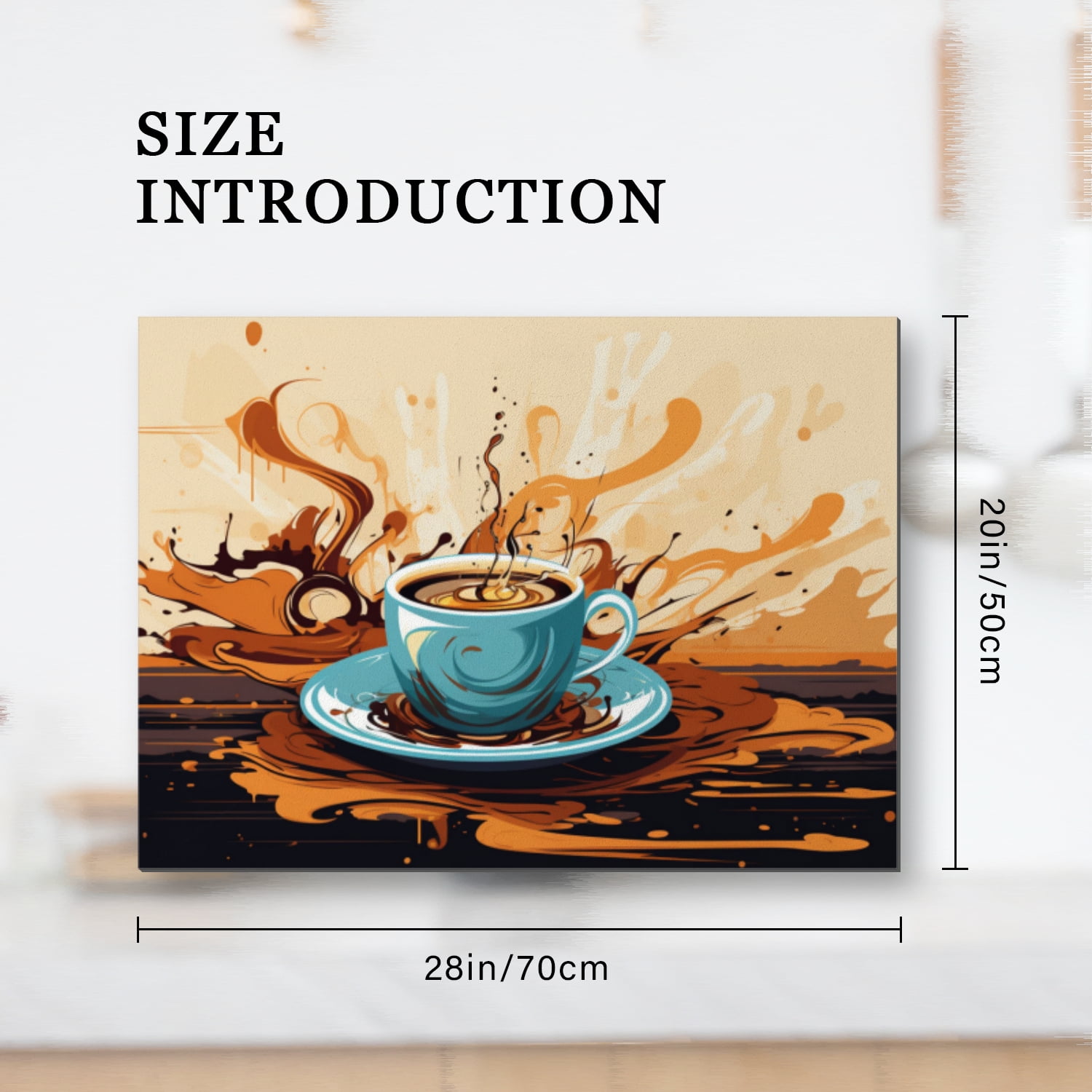 Square Electric Stove Top Covers, Coffee Cup Glass Cooktop Cover Protector, Anti-Slip Heat Resistant Range Cooktop Cover Mat for Kitchen RV (28×20 Inch)