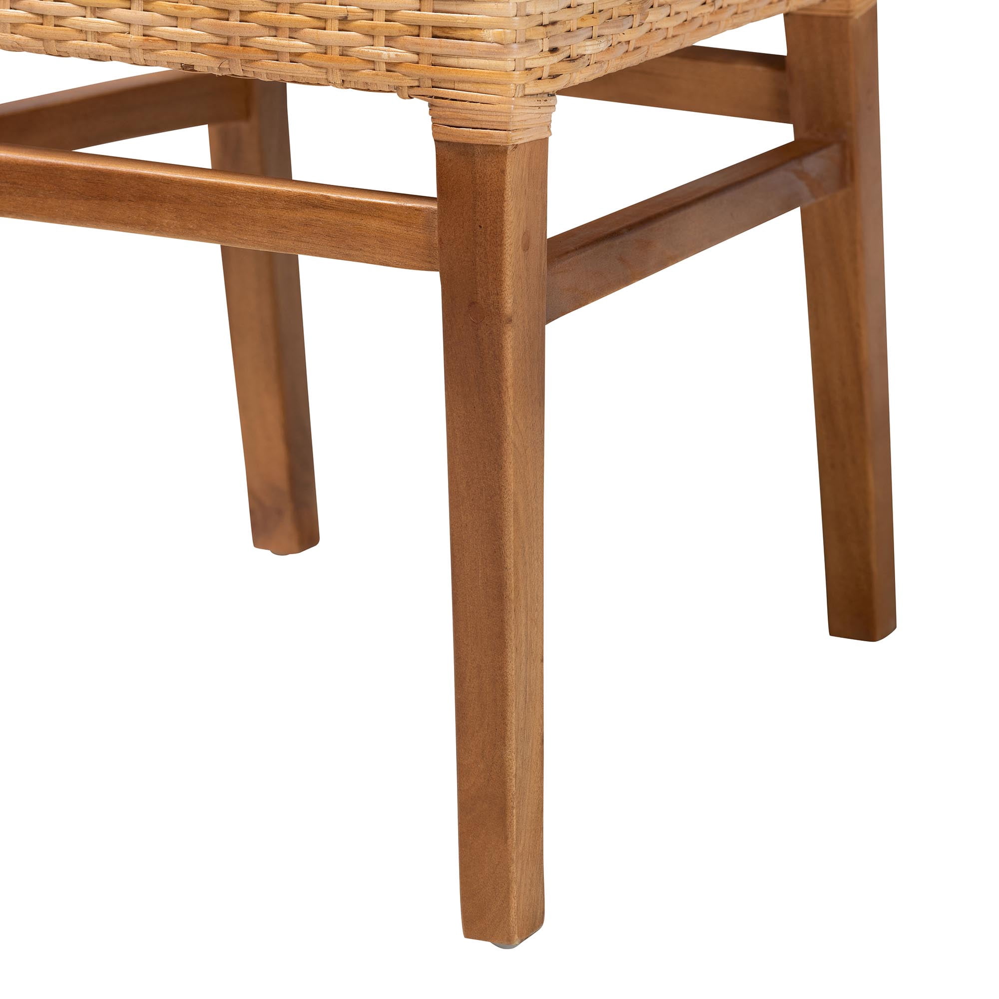 bali & pari Lesia Boho Dining Chair, Natural Brown
