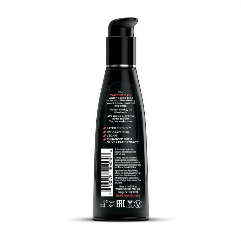 Wicked Aqua Flavored Water Based Personal Lubricant, Watermelon, 4 oz - Walmart.com Wicked Aqua Flavored Water Based Personal Lubricant, Watermelon, 4 oz - Walmart.com