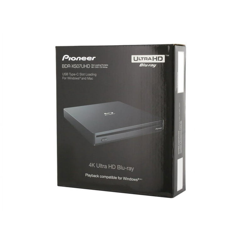 Pioneer Electronics BDR-XS07UHD 6x Slot Loading Portable USB 3.1