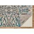 thumbnail image 4 of Arsene Abstract Ikat Print Rug, Crystal Teal/Taupe, 6ft-7in x 9ft-6in Area Rug, 4 of 7