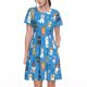 thumbnail image 1 of Easygdp Cute Dogs para Vestido Transpirable de Mujer, Vestido Suelto de Manga Corta con Pliegues y Bolsillos para el Verano, 1 of 6