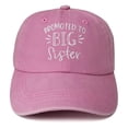 thumbnail image 3 of REDARER Girls "Promoted to Big Sister" Embroidered Baseball Cap Adjustable Kids Sun Hat for Toddler,One Size, 3 of 3