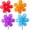 Colorful, variant on ANHXN Flower Wind Spinner Garden Pinwheels Lawn Pinwheel Red Purple Blue Orange Windmill for Garden, Party, Outdoor, Yard Decor