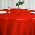 thumbnail image 6 of Balsa Circle 120" Round Satin Tablecloth Red, 6 of 8