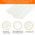 thumbnail image 3 of 20pcs 10 Inch Plastic Welding Rods ABS Welding Strips Welder Rods for Plastic Welder, Car Bumper, Kayak Repair, White, 3 of 5