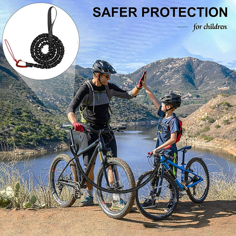 Gudo Retractable Bicycle Traction Rope, Hands Free Bike Leash, Safety Bike  Leash Fit for Outdoor Exercise, Child MTB Bike Towing Rope Kid bike Safety  Equipment Outdoor Tool, Black 