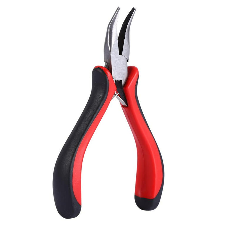 Red Handle Hair Extension Pliers for Beaded Row Extensions