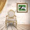 thumbnail image 3 of Sargent, John Singer 32x26 Gold Ornate Wood Framed with Double Matting Museum Art Print Titled - Two Girls on a Lawn, 3 of 4