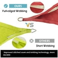 thumbnail image 6 of 2WIN2BUY Triangle Sun Shade Sail,16'X16'X16'Curved Edge Outdoor Shade Canopy,Breathable 95% UV Block Shade for Patio Garden Backyard,Rust Red, 6 of 8