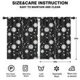 thumbnail image 2 of Blackout Kids Curtains,Black White Sun Moon Star Constellation Pattern Childrens Insulated Curtains Set Of 2,Bedroom Essentials,Toddler Room Decor 42"x54", 2 of 5