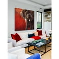 thumbnail image 4 of Marmont Hill "Red Tranquility" by Bergerac Painting Print on Wrapped Canvas, 4 of 7