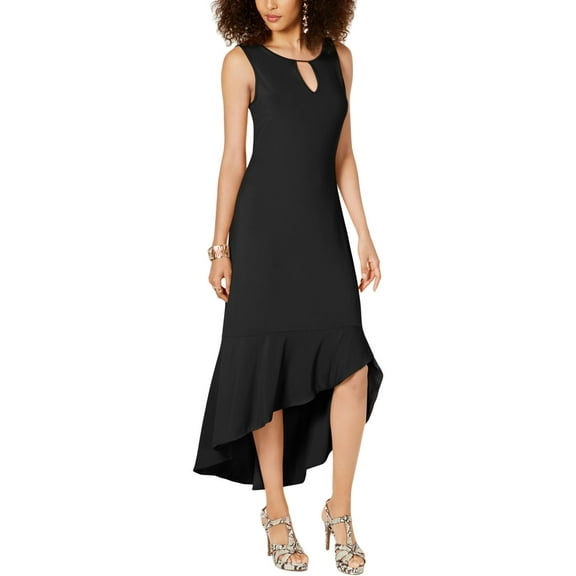 Thalia Sodi Womens Sleeveless Ruffled Maxi Dress