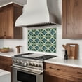 thumbnail image 4 of Mi Alma Flower Green Blue Tile Stickers - Removable Vinyl 4x4, 24 pcs, 4 of 13
