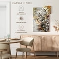 thumbnail image 5 of Elephant Stock Earth Melodies Wall Art - Vertical Canvas Wall Art - Living Room Wall Decor - Abstract Canvas - White And Gray Decor By Mara Galvao - 16" x 24", 5 of 8