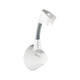 thumbnail image 2 of Soporte universal ajustable para cabezal de ducha | Montaje adhesivo sin taladro | Soporte de pared de plástico para ducha de mano | Capacidad de carga de 9 kg | Plateado, negro y blanco, 2 of 6