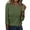 Army Green #068, variant on Ribbed 3/4 Sleeve Shirts for Women Slim Fitted Tight T-Shirts Crewneck Basic Tee Tshirt 2026 Fall Casual Tops Beige S