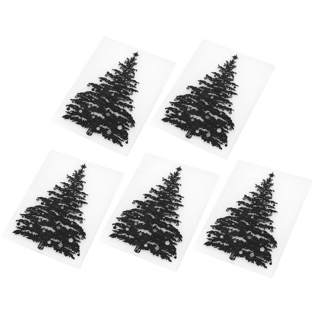 Carpeta de relieve para bricolaje, juego de 5 carpetas de relieve de plástico para manualidades de papel, gran rendimiento
