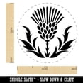 thumbnail image 2 of Scottish Thistle Self-Inking Rubber Stamp Ink Stamper - Red Ink - Medium 1 Inch, 2 of 7