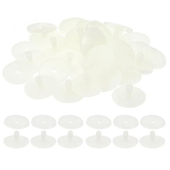 Uxcell Juntas de muñeca de 1.38 pulgadas 20 conjuntos de tornillos de unión de plástico para artículos de ganchillo y costura en blanco