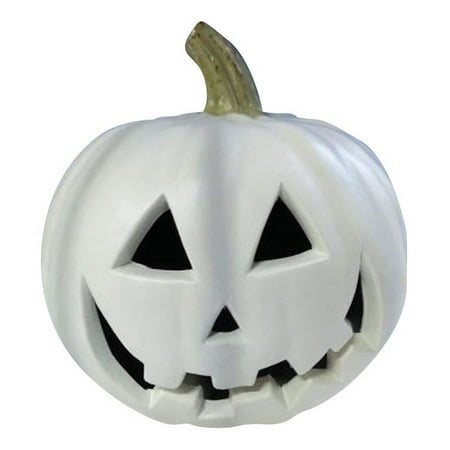Gemmy 220403 Halloween Blow Mold Lighted Pumpkin, White