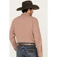 thumbnail image 4 of Blue Ranchwear Men's Plaid Print Long Sleeve Western Pearl Snap Shirt Fired Brick Medium, 4 of 4