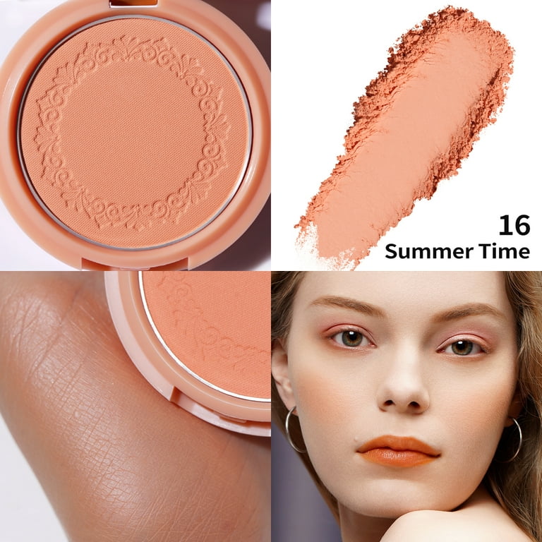  Oulac Baby Pink Blush Makeup, Highly Pigmented Cream Blush, Natural Matte Glow, Shape & Highlight Face, Cruelty-Free Vegan Blush