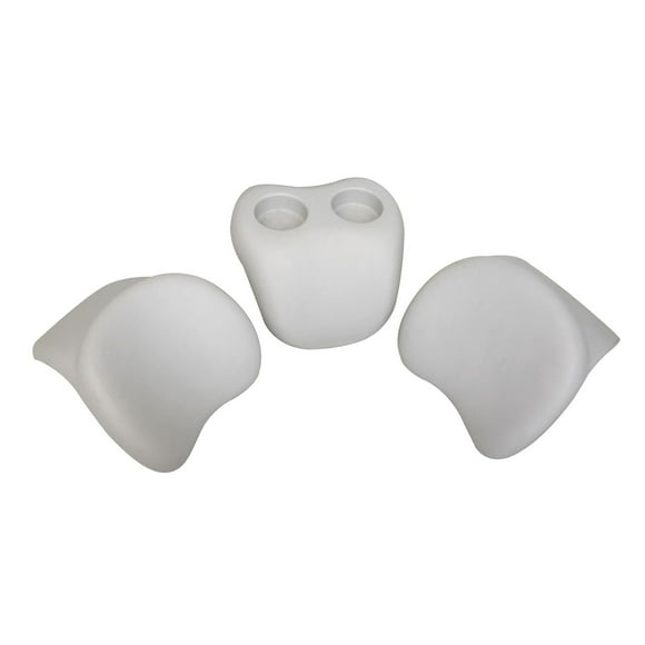 COMFORT HEAD REST AND GLASS HOLDER SET, FOR AQUA MARINA mSPA HOT TUB AND SPA SERIES, ORIGINAL, GENUINE, comes with 2 pieces of Comfort Head Rests and One Piece of Glass Holder.