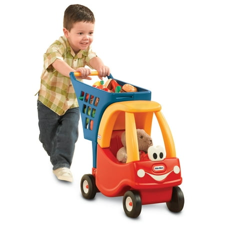 Little Tikes Cozy Coupe Kids Pretend Play Fun Grocery Store Shopping Cart, (Best Stores For Shopping Cart Trick)