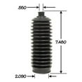 thumbnail image 2 of PartsW - 6 Pc Front Inner & Outer Tie Rod Ends with Steering Gear Bellows LEFT RIGHT Side Kit Fits INFINITI QX4 1997-2003/Nissan Pathfinder 1996-2004/, 2 of 4
