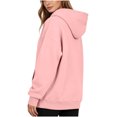 thumbnail image 6 of Fall Sweatshirts for Women Long Sleeve Kangaroo Pocket Drop Shoulder Pullovers Top L, 6 of 7